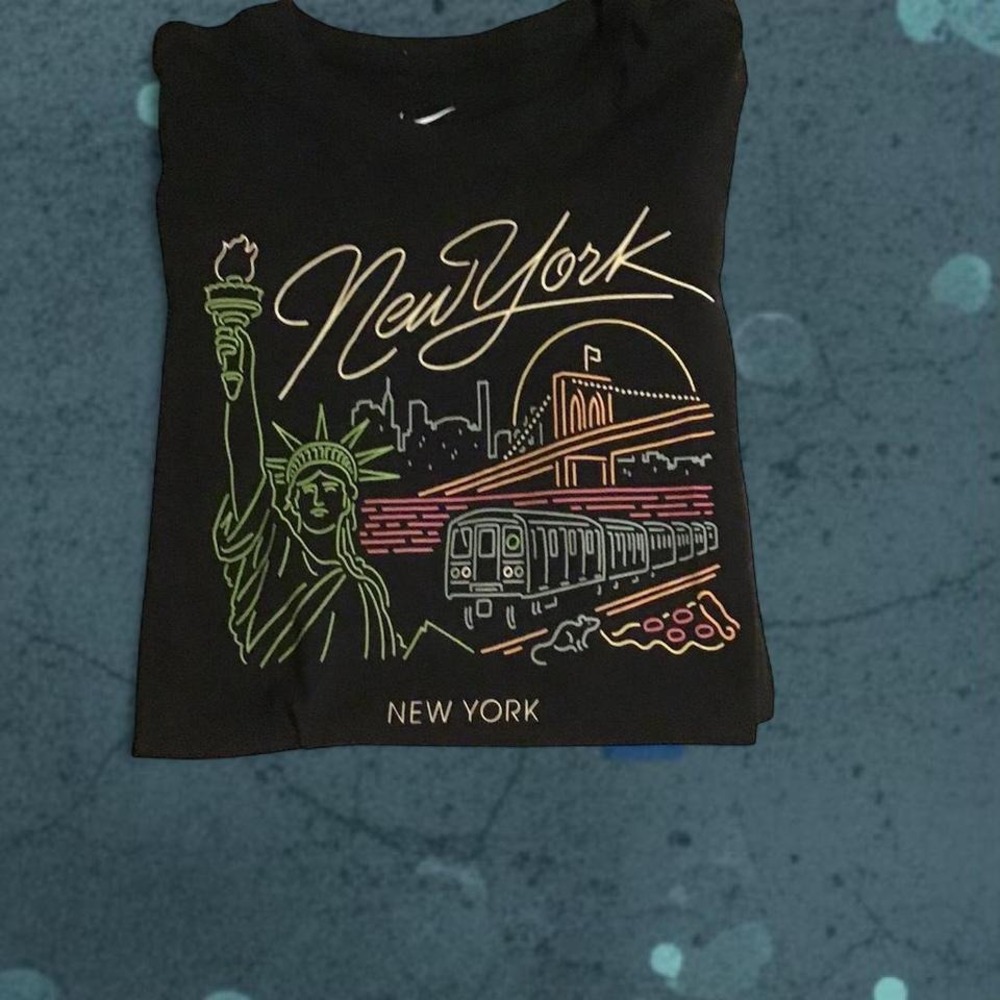 Nike black long sleeve tee with New York City graphic